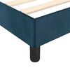 vidaXL Estructura de cama sin colch&oacute;n terciopelo azul oscuro 120x190cm
