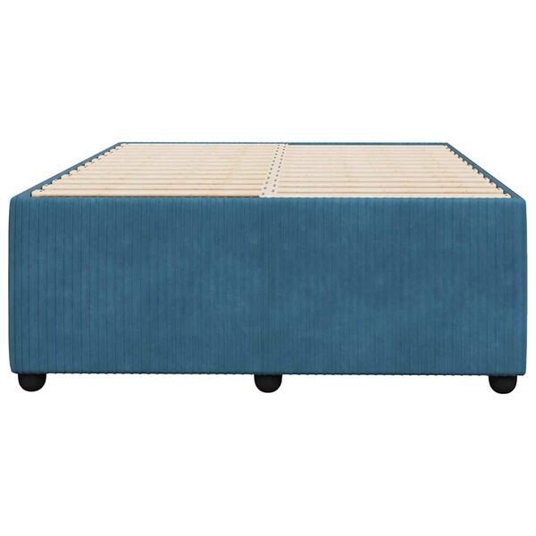 vidaXL Estructura de cama de terciopelo azul 120x200 cm