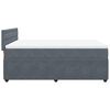 vidaXL Cama box spring con colch&oacute;n terciopelo gris oscuro 140x200 cm