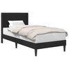 vidaXL Estructura de cama con cabecera Negro 90 x 200 cm Terciopelo