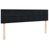 vidaXL Estructura de cama otomana colchones terciopelo negro 200x200cm