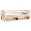 vidaXL Sof&aacute; cama extra&iacute;ble madera maciza de pino 2x(90x190) cm