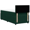 vidaXL Cama box spring con colch&oacute;n terciopelo verde oscuro 100x200 cm
