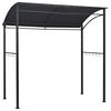 vidaXL Cenador de barbacoa acero gris antracita 215x150x220 cm
