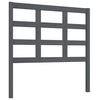 vidaXL Cabecero de cama madera maciza de pino gris 95,5x4x100 cm