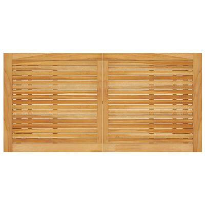 vidaXL Mesa de comedor de jardín madera maciza de acacia 140x73x73,5cm