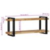 vidaXL Estante de pared madera maciza de mango 110x33x45 cm