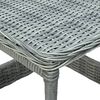 vidaXL Set muebles jard&iacute;n 2 pzas rat&aacute;n sint&eacute;tico gris claro y cojines