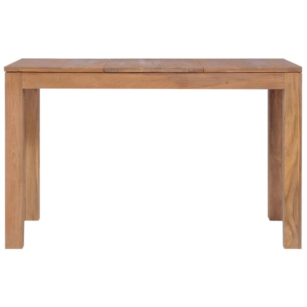 vidaXL Mesa de comedor madera maciza teca acabado natural 120x60x76 cm