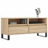 vidaXL Mueble de TV madera contrachapada roble Sonoma 100x34,5x44,5 cm