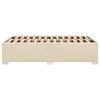 vidaXL Estructura de cama sin colchón tela crema 120x190 cm