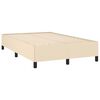 vidaXL Cama box spring con colch&oacute;n tela color crema 120x190 cm