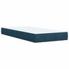 vidaXL Cama box spring con colch&oacute;n terciopelo azul oscuro 80x200 cm