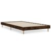 vidaXL Estructura de cama sin colch&oacute;n madera roble ahumado 90x190 cm