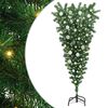 vidaXL &Aacute;rbol de Navidad artificial preiluminado al rev&eacute;s con juego de bolas