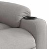 vidaXL Sill&oacute;n reclinable el&eacute;ctrico de tela gris nube