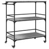 vidaXL Carrito de cocina madera ingenier&iacute;a gris Sonoma 100,5x50x105 cm