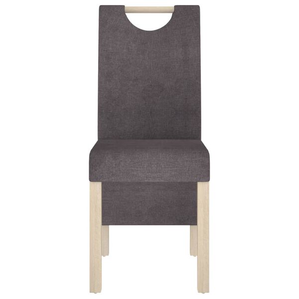 vidaXL Sillas de comedor 4 unidades de tela gris taupe