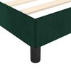 vidaXL Estructura cama sin colch&oacute;n terciopelo verde oscuro 120x200 cm