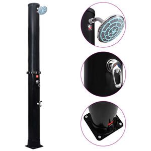 vidaXL Ducha solar de jard&iacute;n con alcachofa y grifo 40 L