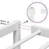 vidaXL Estructura de cama sin colch&oacute;n metal blanco 150x200 cm