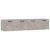 vidaXL Armarios pared 2 uds contrachapada gris hormig&oacute;n 60x36,5x35 cm
