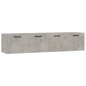 vidaXL Armarios pared 2 uds contrachapada gris hormig&oacute;n 60x36,5x35 cm
