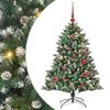 vidaXL &Aacute;rbol de Navidad artificial Verde 120 cm PVC, Pl&aacute;stico y Acero