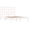 vidaXL Estructura de cama sin colch&oacute;n madera de pino blanca 120x200 cm