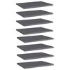 vidaXL Estante estanter&iacute;a 8 uds contrachapada gris brillo 40x30x1,5 cm