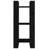vidaXL Estantería/divisor de espacios madera pino negro 41x35x91 cm