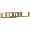 vidaXL Estanter&iacute;as de pared 4 uds. Roble artisan 80 x 15 x 26 cm