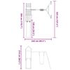 vidaXL Parque infantil de exterior madera maciza Douglas
