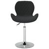 vidaXL Sillas de comedor giratorias 4 unidades terciopelo negro