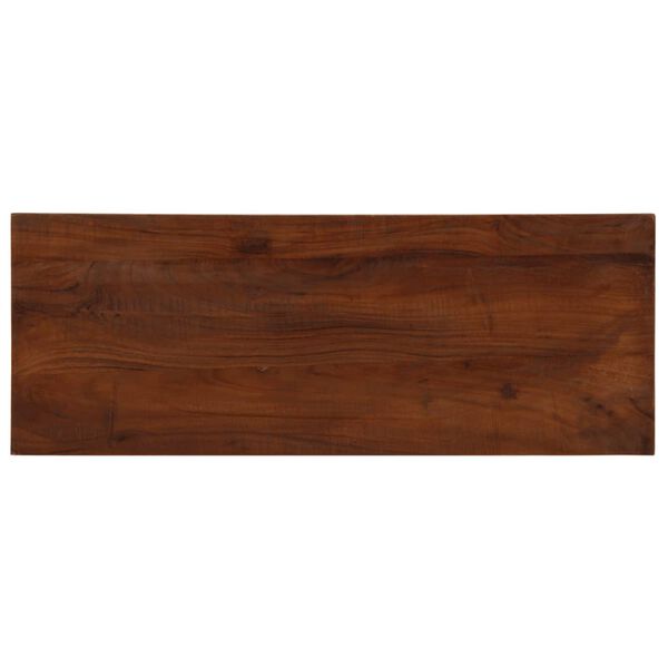 vidaXL Tablero mesa rectangular madera maciza reciclada 80x40x3,8 cm