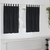 vidaXL Cortinas opacas 2 pcs Negro 140 x 140 cm Terciopelo