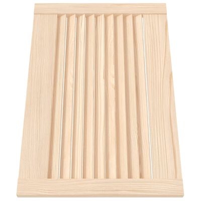 vidaXL Puertas de armario de lamas 2 uds madera de pino 39,5x59,4 cm