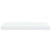 vidaXL Estante flotante de pared 2 uds MDF blanco brillo 60x23,5x3,8cm