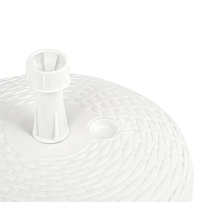 vidaXL Base de sombrilla rellenable arena/agua ratán de plástico 20 L