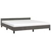 vidaXL Estructura de cama sin colchón terciopelo gris oscuro 160x200cm