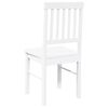 vidaXL Sillas de comedor 2 unidades madera maciza de caucho blanco