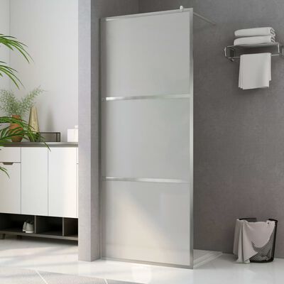 vidaXL Mampara de ducha accesible vidrio ESG esmerilado 90x195 cm