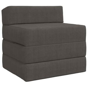 vidaXL Sof&aacute; Cama Plegable Gris oscuro 200 x 70 x 15 cm Tela de Pana