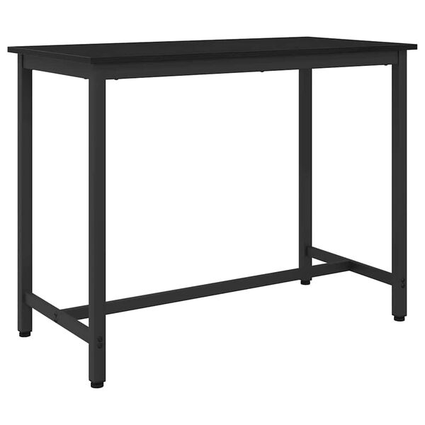 vidaXL Mesa Roble Negro 100 x 50 x 76,5 cm