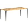 vidaXL Mesa de comedor de madera maciza de mango 180x90x76 cm