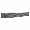 vidaXL Jardinera arriate acero galvanizado antracita 296x80x36 cm