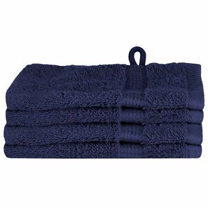 vidaXL Toalla de Invitado SOLUND 4 uds. Azul marino 15 x 21 cm 550 gsm