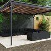 vidaXL Set de muebles de jard&iacute;n 11 pzas cojines rat&aacute;n sint&eacute;tico negro