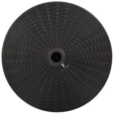 vidaXL Base de sombrilla redonda negra 25 kg