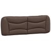 vidaXL Cabecero de cama acolchado Hvar cuero sint&eacute;tico marr&oacute;n 160 cm